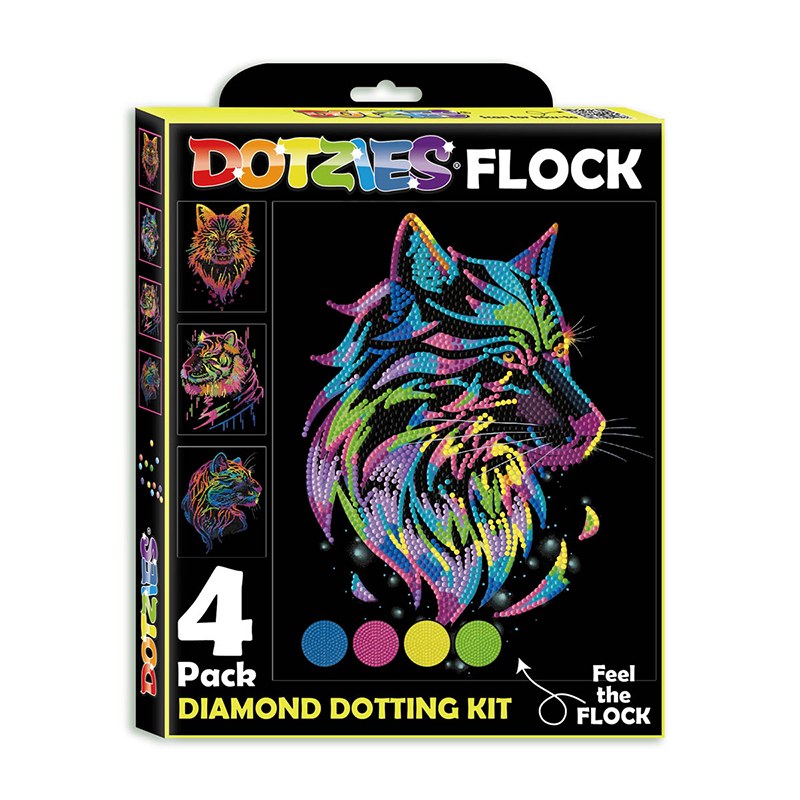 Diamond Dotz Neon Animais Selvagens
