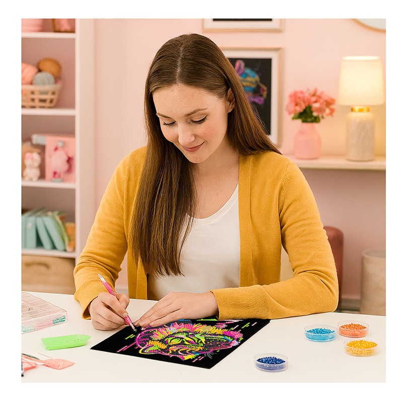 Diamond Dotz Neon Animais Selvagens - Imagem 2