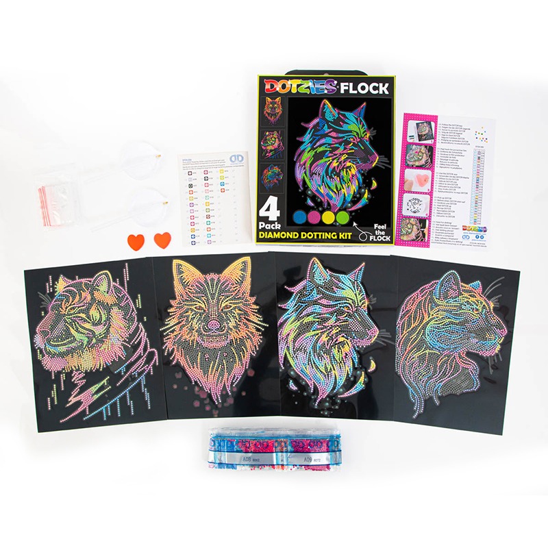 Diamond Dotz Neon Animais Selvagens - Imagem 3