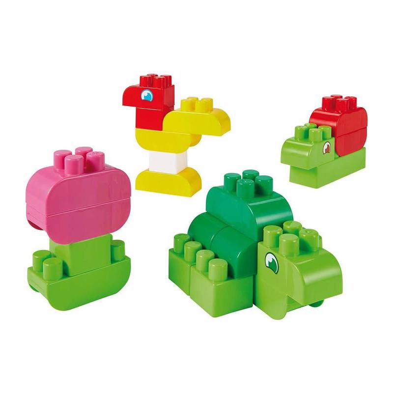 Barril con 50 piezas de construccion animales - Imagen 1