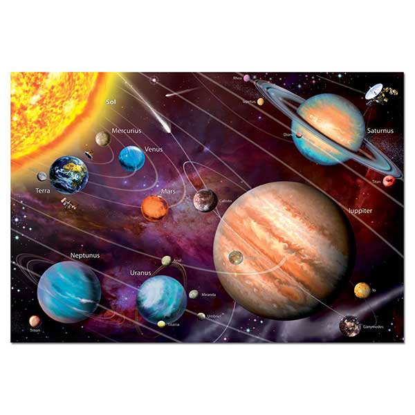 Puzzle 1000p Sistema Solar Neón - Imatge 1