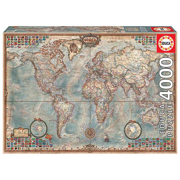 Puzzle 4000p Mapa Político - Imagen 1