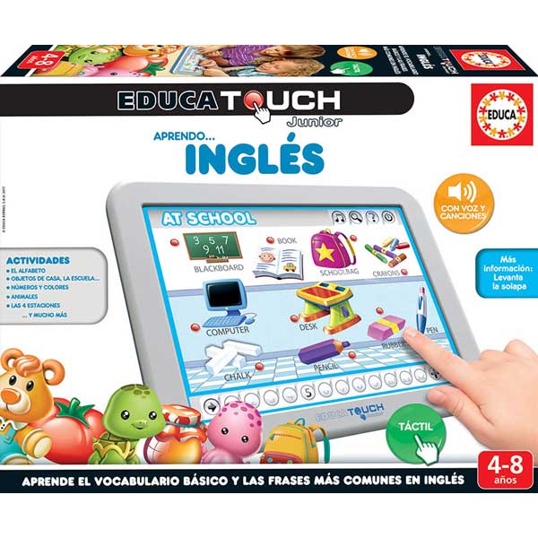 Jogo de Tabuleiro Educa Touch Junior Eu Aprendo Inglês - Imagem 1