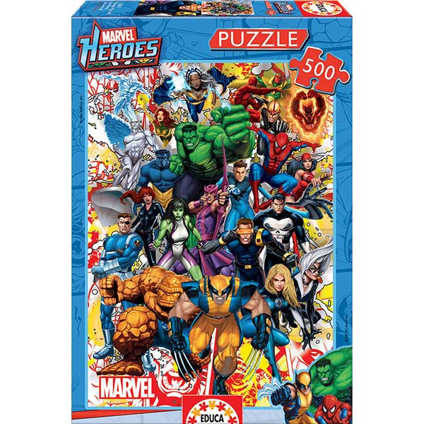 Puzzle 500p Herois Marvel - Imatge 1