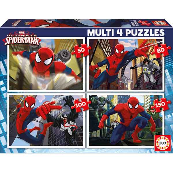 Multipuzzle 4 Puzzles Ultimate Spiderman - Imatge 1