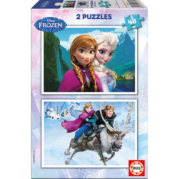 Puzzle 2x48 Frozen - Imagen 1