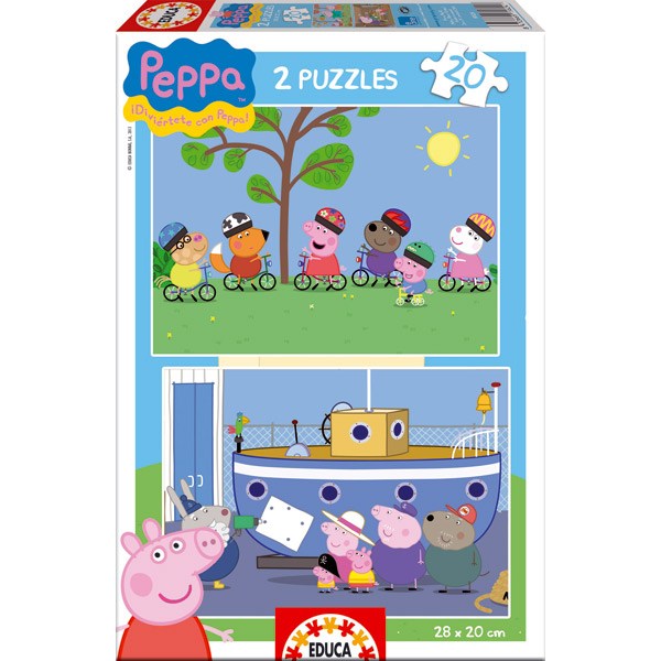 Puzzle 2x20 Peppa Pig - Imagen 1