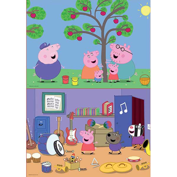 Puzzle 2x48 Peppa Pig - Imagen 1
