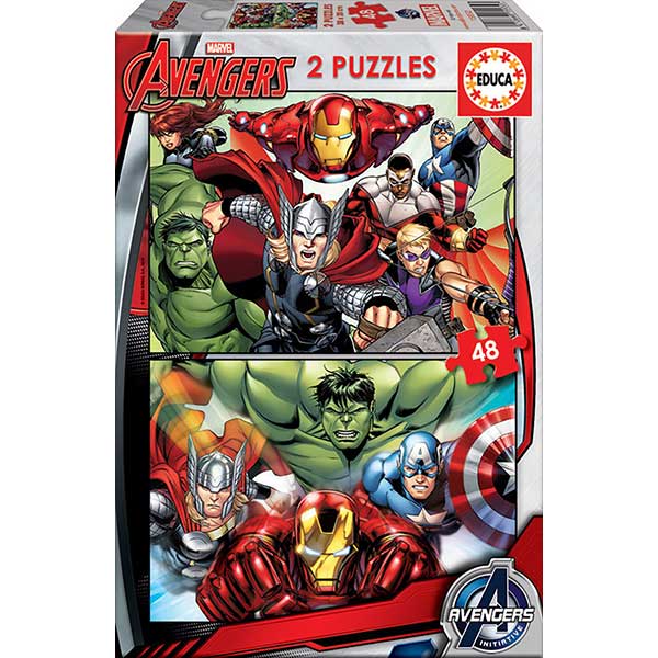 Puzzle 2x48 Avengers - Imatge 1