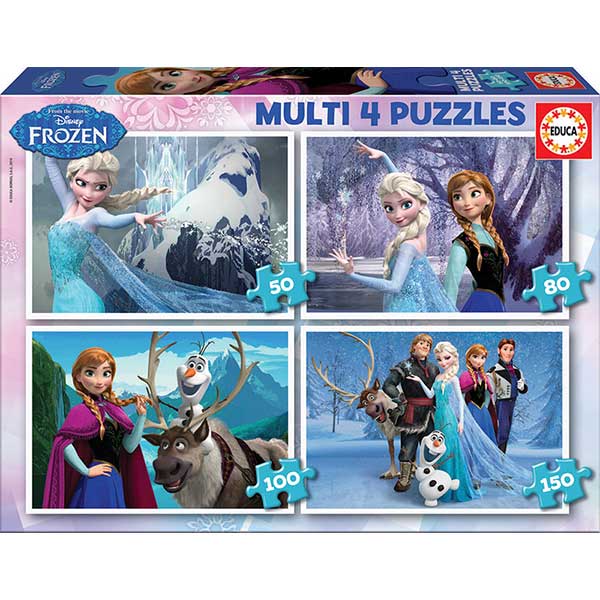 Multipack 4 Puzzles Frozen - Imagen 1