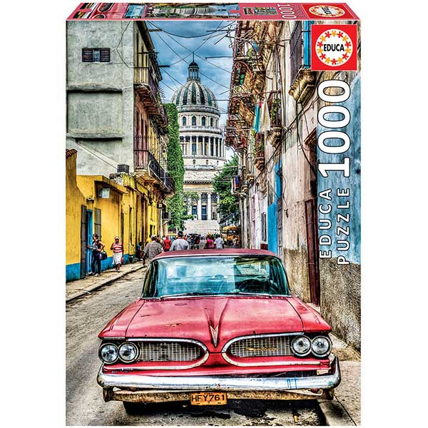 Puzzle 1000p Cotxe a l'Havana - Imatge 1