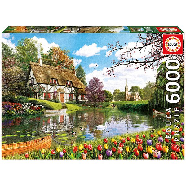 Puzzle 6000p Primavera en el Lago - Imagen 1