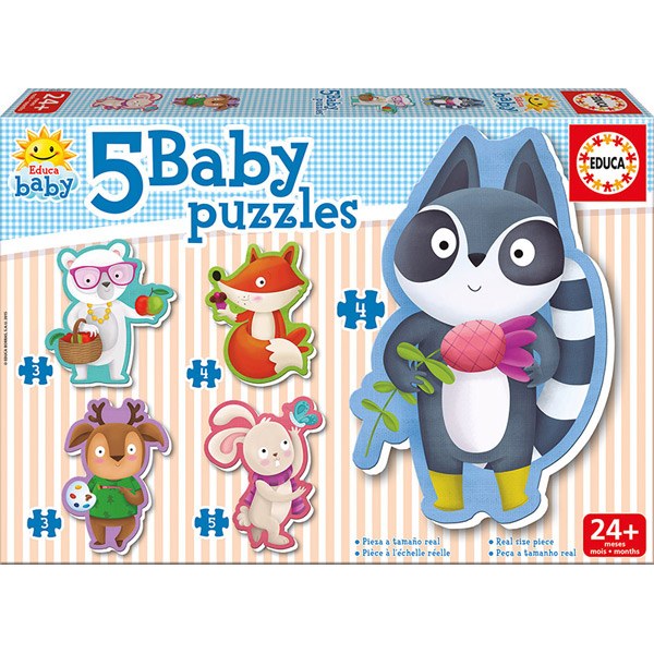 Baby Puzzle Animais Bebés - Imagem 1