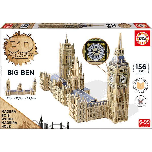 Puzzle 3D Parlamento y Big Ben - Imagen 1