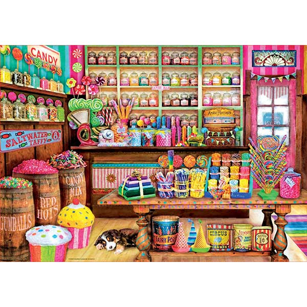 Puzzle 1000p Tienda de dulces - Imagen 1