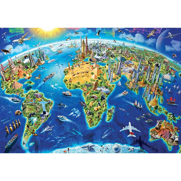 Puzzle 2000p Símbolos del Mundo - Imagen 1