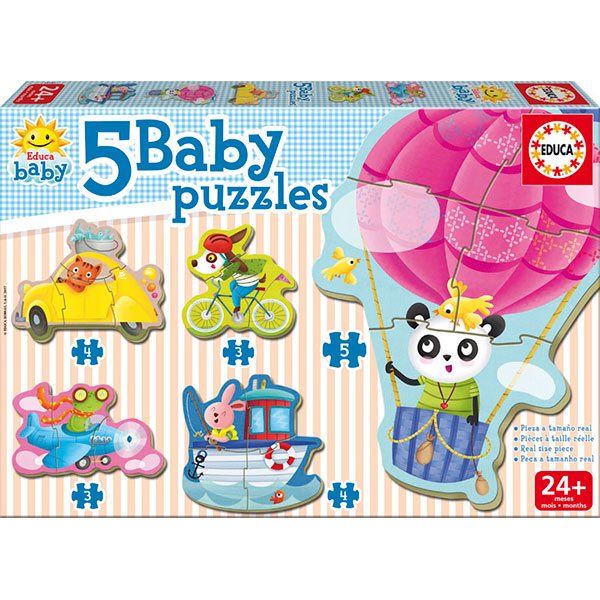 Baby Puzzles Animales al Volante - Imagen 1