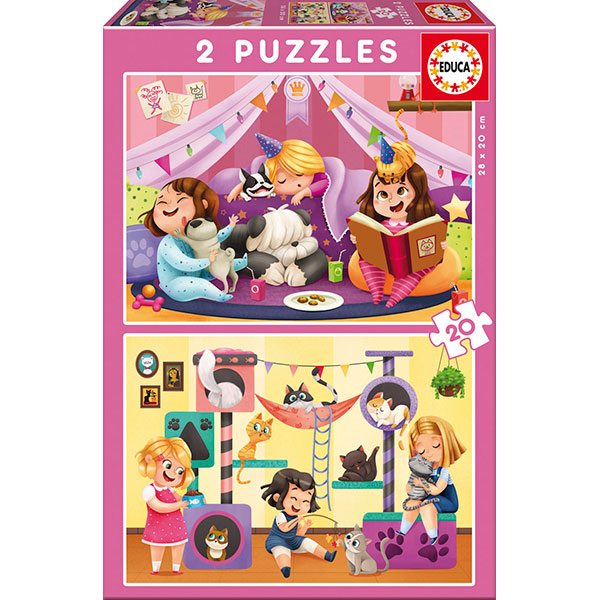 Puzzle 2X20P Festa Do Pijama - Imagem 1