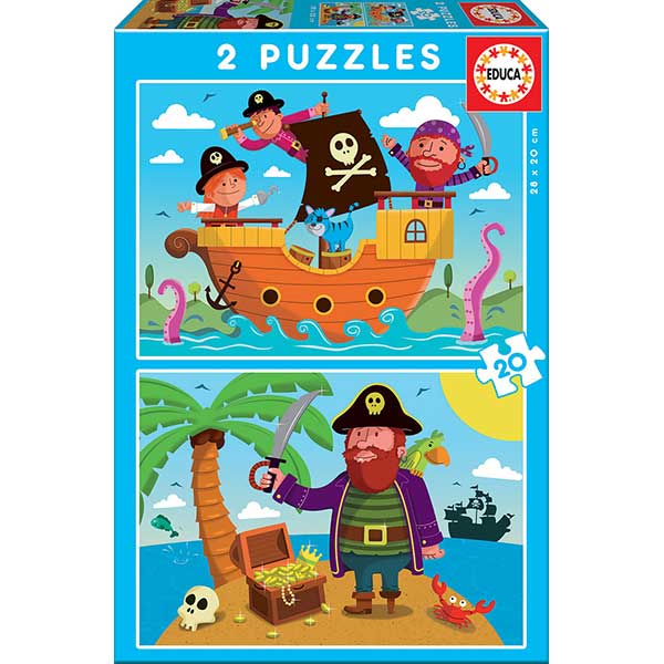 Puzzle 2X20 Piratas - Imagen 1