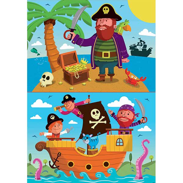 Puzzle 2X20 Piratas - Imatge 1
