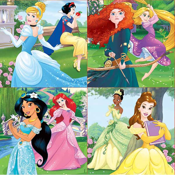 Puzzle 12+16+20+25 Princesas Disney - Imatge 1