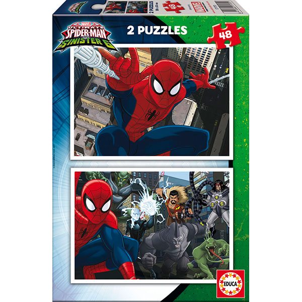Puzzle 2x48 Spider-Man vs The Sinister - Imagen 1