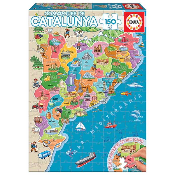 Puzzle 150p Comarcas de Cataluña - Imagen 1