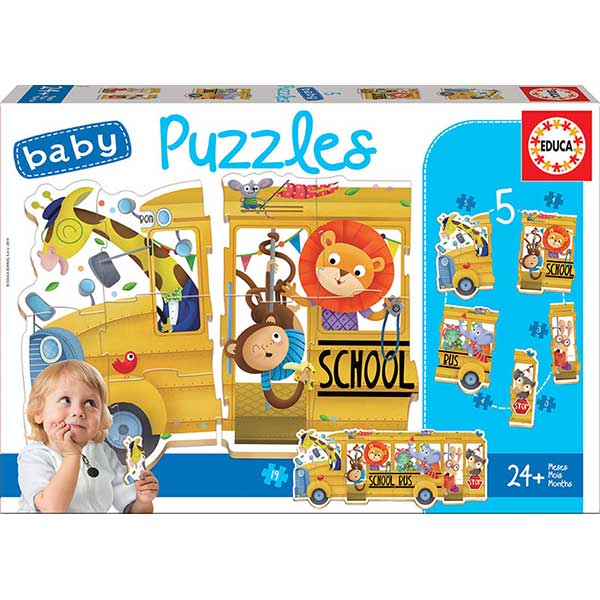 Baby Puzzle Bus Animalets - Imatge 1