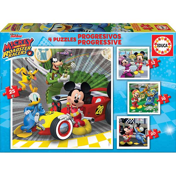 Disney Puzzle Progressivo Super Pilotos Mickey Mouse - Imagem 1