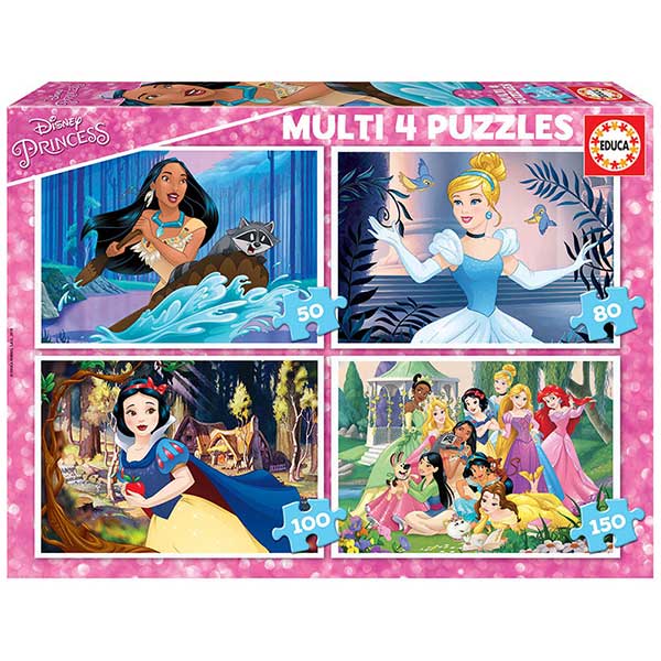Multi 4 Puzzles Princeses Disney - Imatge 1