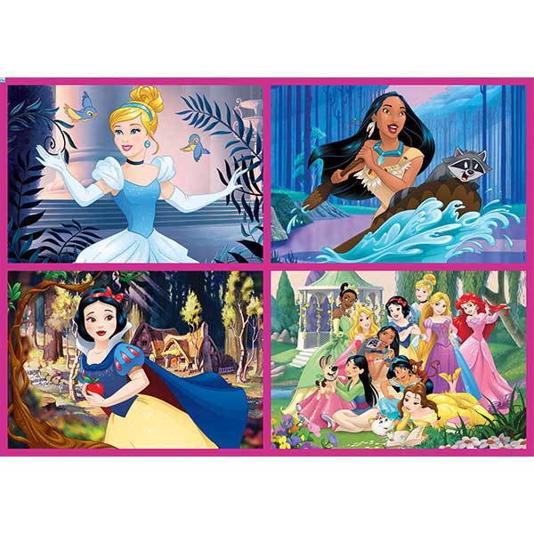 Multi 4 Puzzles Princesas Disney - Imagen 1