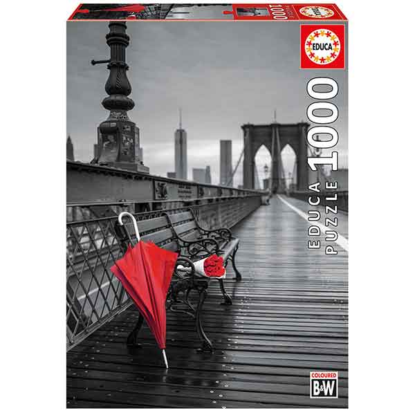 Puzzle 1000p Paraguas Rojo - Imagen 1