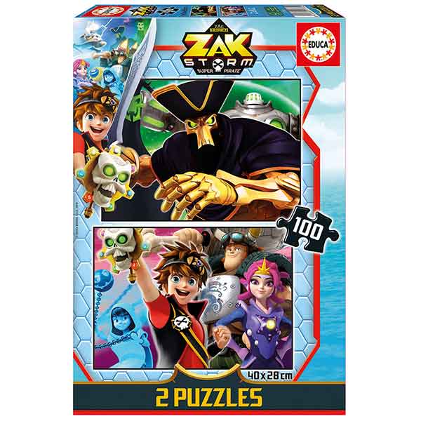 Zak Storm Puzzle 2X100P - Imagem 1