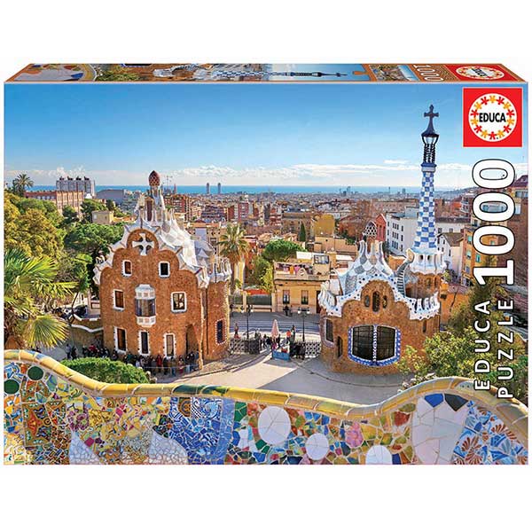 Puzzle 1000p Vista Barcelona desde el Parc Güell - Imagen 1
