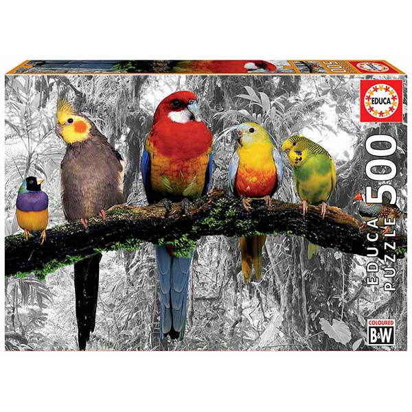 Puzzle 500p Pájaros en la Jungla - Imagen 1