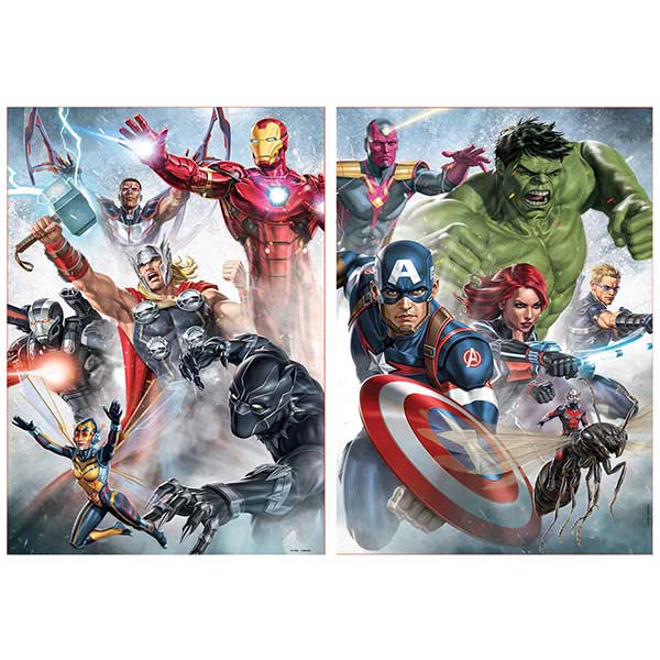 Puzzle 2x500p Avengers - Imagen 1