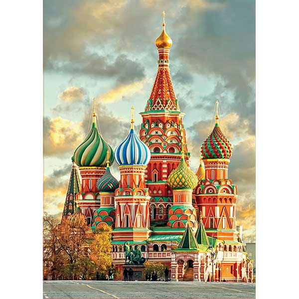 Puzzle 1000p Catedral de San Basilio Moscú - Imatge 1