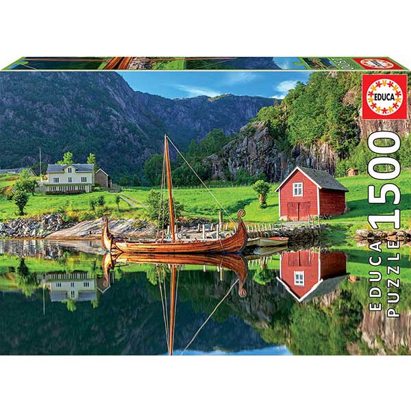 Puzzle 1500P Navio Viking - Imagem 1