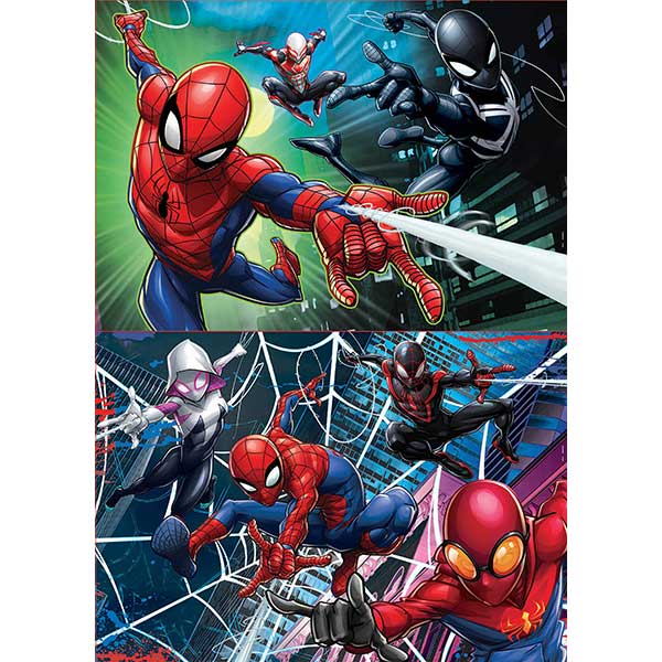 Puzzle 2x100p Spiderman - Imagen 1