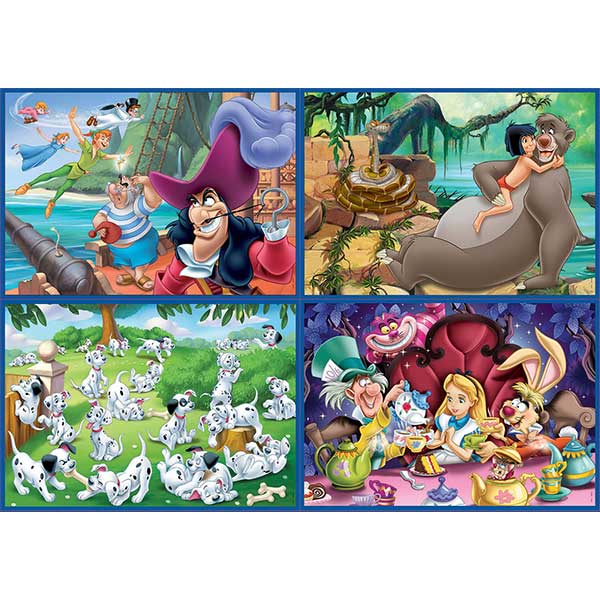 Multi 4 Puzzles 50+80+100+150p Disney Clásicos - Imagen 1