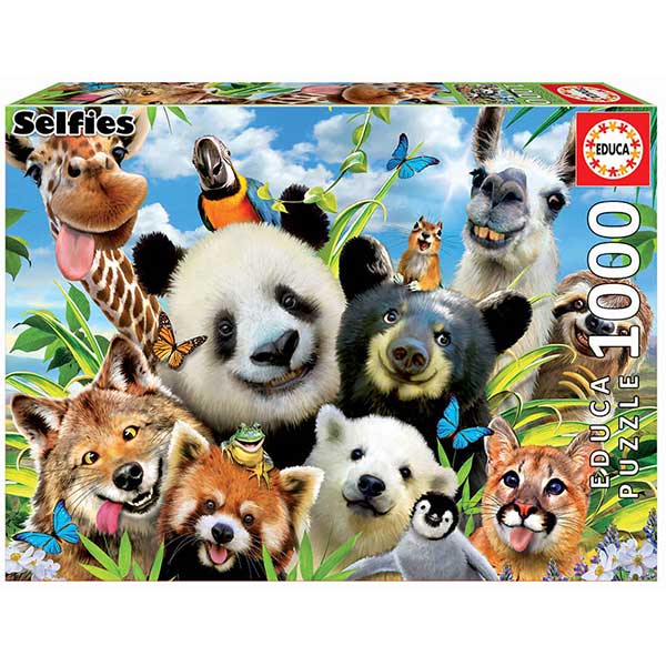 Puzzle 1000p Selfie Llama Drama Animalets - Imatge 1