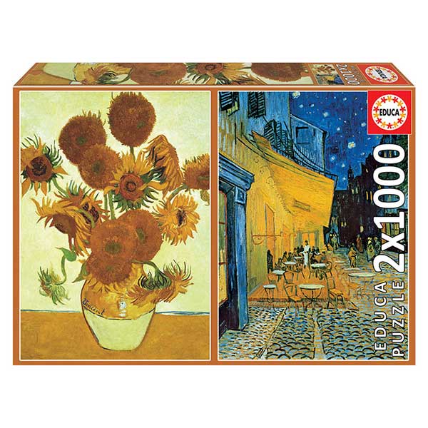 Puzzle 2x1000p Van Gogh Girasols - Imatge 1