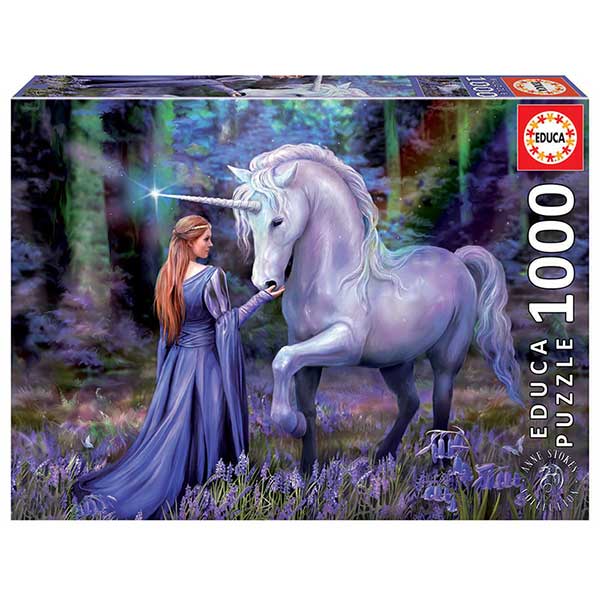 Puzzle 1000p Bluebell Woods A. Stokes - Imatge 1