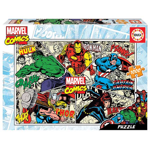 Os Vingadores Puzzle 1000P Marvel Comic - Imagem 1