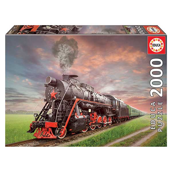 Puzzle Locomotiva A Vapor 2000 Peças