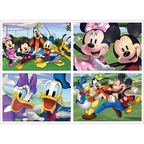 Multipack 4 Puzzles Mickey 20+40+60+80 - Imagen 1