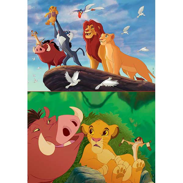 Disney Puzzle 2X48P Lion King - Imagem 1