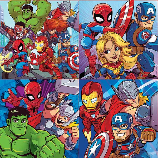 Puzzle Multipack 12+16+20+25p Marvel Super Hero - Imagen 1