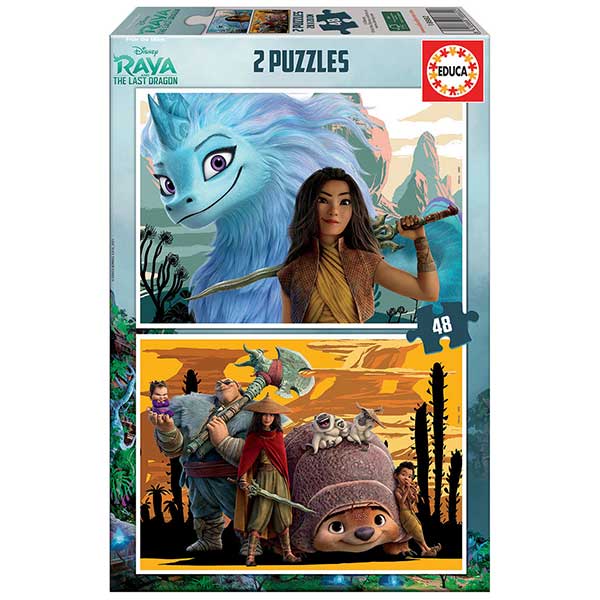 Raya e o Último Dragão Puzzle 2x48p - Imagem 1