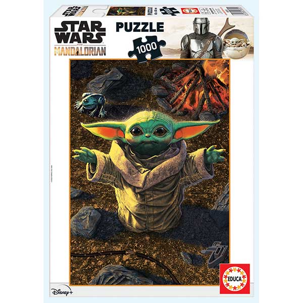 Puzzle 1000p Baby Yoda Mandalorian - Imagen 1